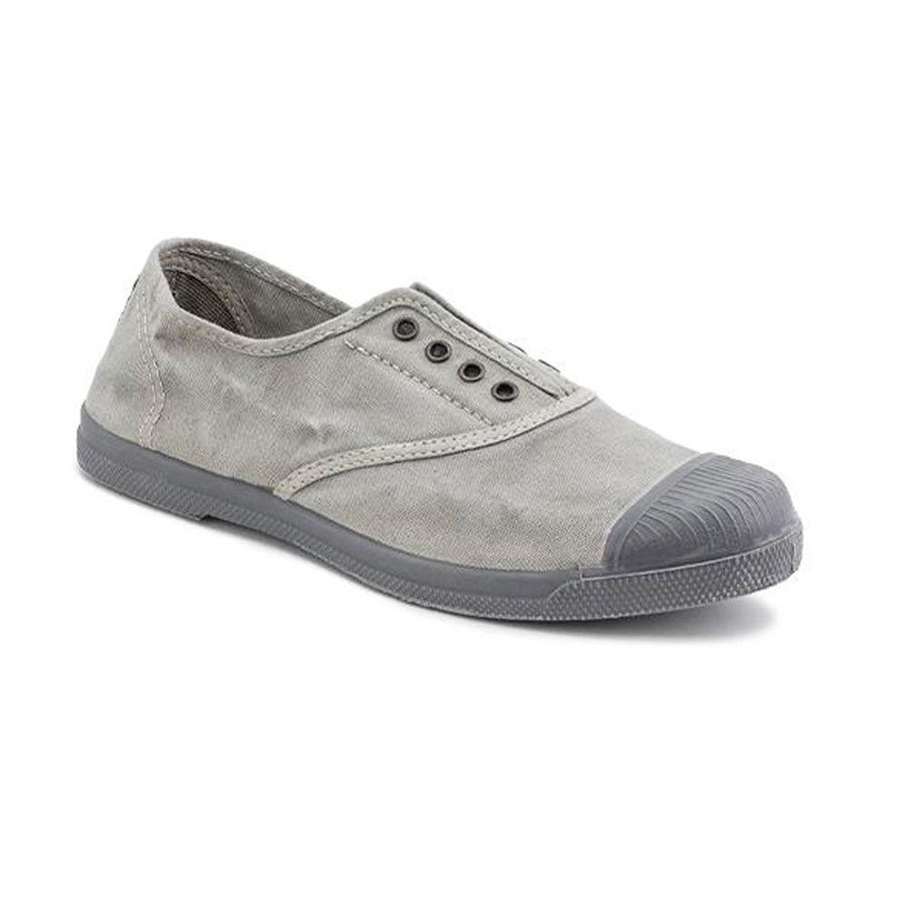 Lola Grey Cotton Plimsolls