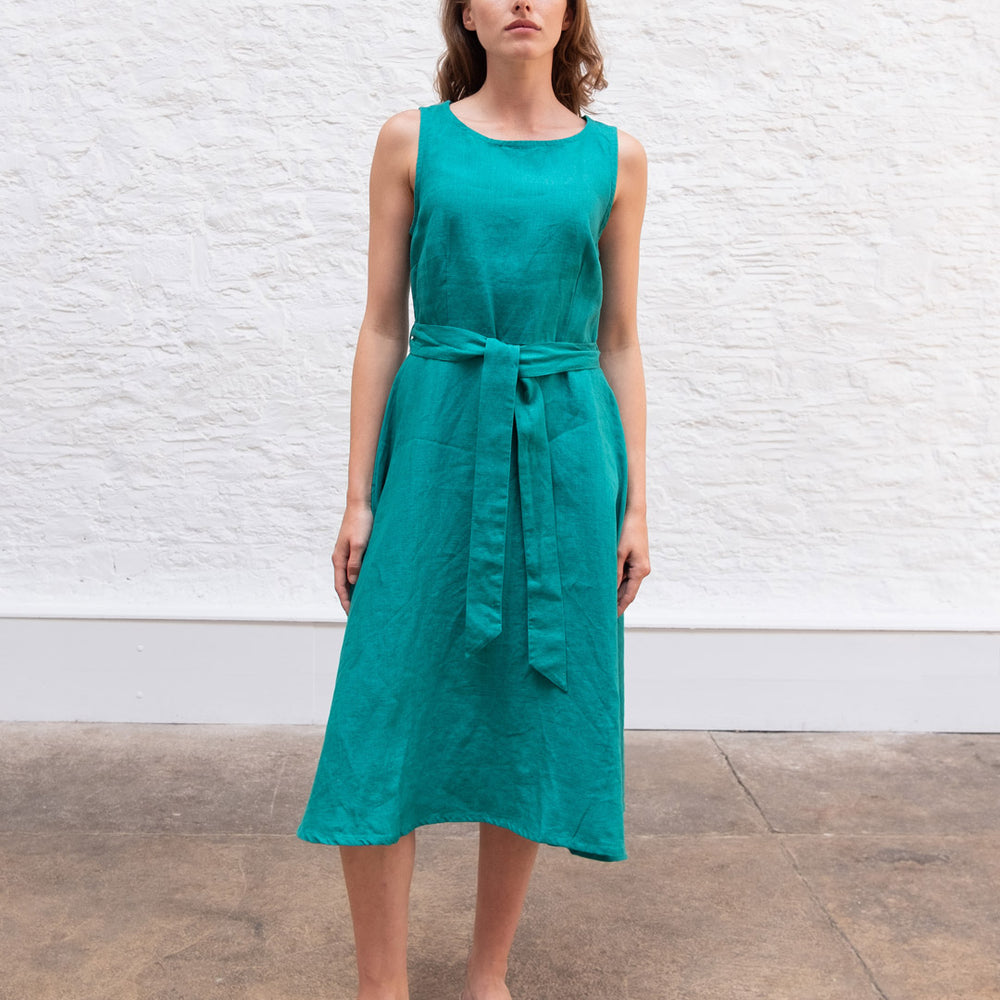 Grace Linen Swing Dress